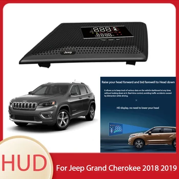 Avto Elektronska Oprema Glavo gor HD Zaslon Varnostni sistem HUD Glavo gor Spremembe Za Jeep Grand Cherokee 2018 2019