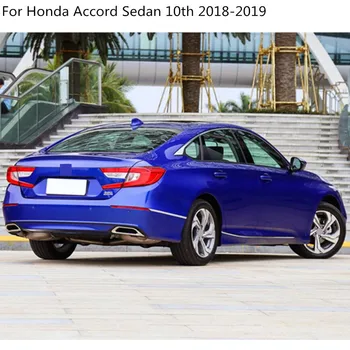 Avto Znotraj Notranji Zadnji Odbijač Trim Ploščo Zunaj Zaščito Okvir Trunk Pedal 1pcs Za Honda Accord Limuzina 10. 2018 2019 2020