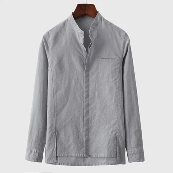 Plus Velikost 5XL Poletne Moške Majice Dolg Rokav Evropski Stil Moških Obleko Majica Bombaž Obleko Srajce Moške Oblačila Moška Majica B594