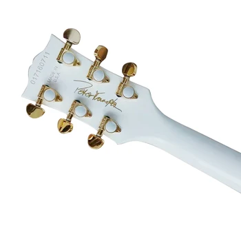 Klasična mednarodne blagovne električna kitara, bela lepota kitara, izdelana iz masivnega lesa, brezplačna dostava.