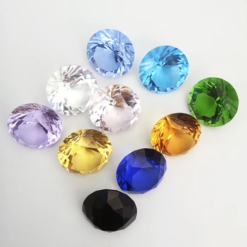 50pcs/veliko 60mm Mešane Barve k9 Kristalno Diamant, Rojstni dan, Darila Za Dom Dekoracijo & DIY