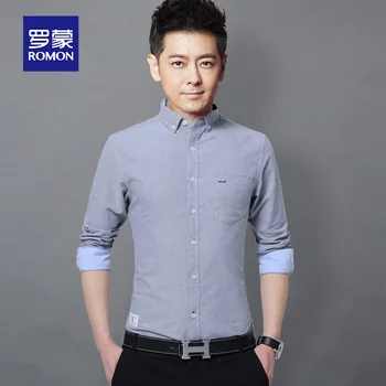 Moška Kratka Sleeved Majico Poletje Čistega Bombaža Slim korejski Shirt Slog Mladih Priložnostne Trend Men ' s Long Sleeved Majica