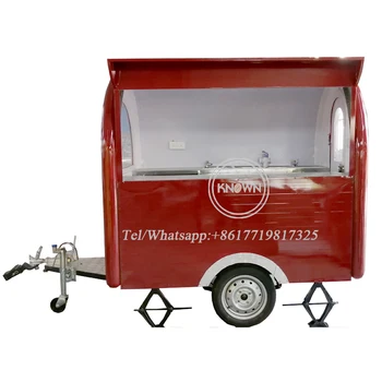 Hrana Prodajni Prikolico vroče prodajo mobilnih hrane vozički/napovednik/ sladoled tovornjak/snack hrane vozički za vijolično barvo, z brezplačnimi dostava