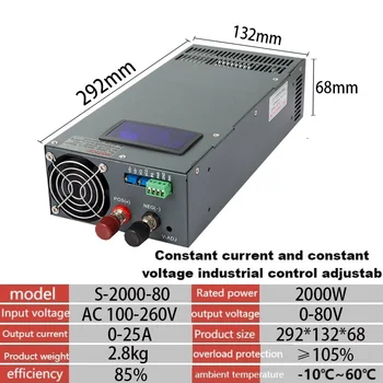 Digitalni prikaz 2000W 3000W 4000W visokonapetostni stikalni napajalnik SUSWE