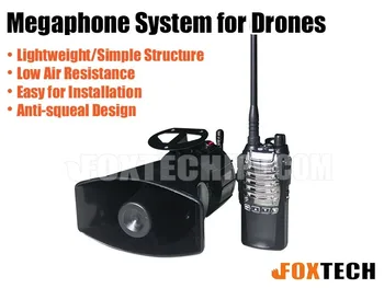 Foxtech M1 Megafon Zvočnik Systemr za brezpilotna letala UAV