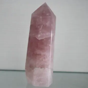 Xd j00789 Naravnih Jasno, roza quartz crystal točke zdravljenja