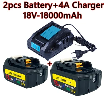 Novo bl1860 polnilna baterija 18V 18000mah Li ion Makita baterija 18V bl1840 bl1850 bl1830 bl1860b + 4A polnilnik