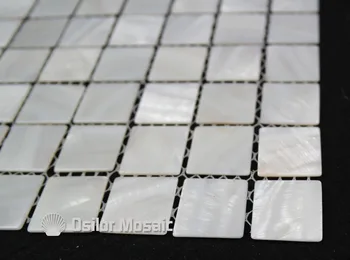 Brezplačna dostava za čisto bele barve Kitajski sladkovodnih lupini biserovine mozaik ploščice za notranje zadeve hiša dekoracijo ploščice