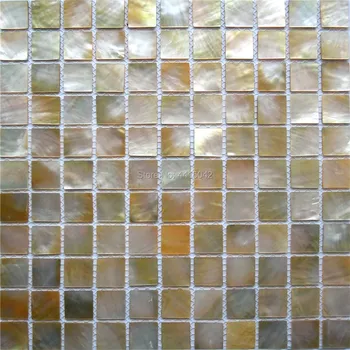 Rumena biserovine mozaik ploščice za dekoracijo doma backsplash in kopalnica wall strešnik AL088